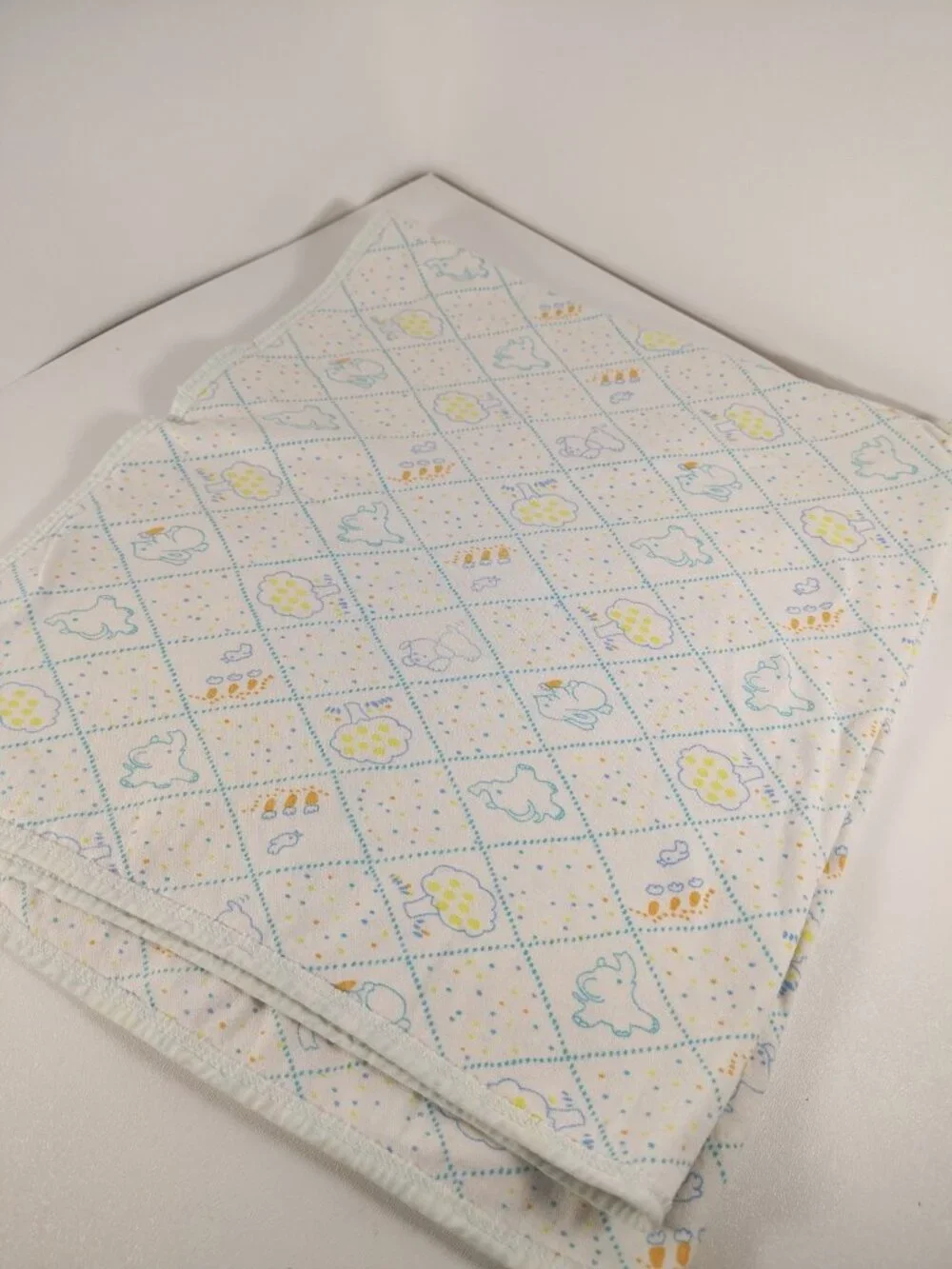 Baby Carter's Vintage Receiving Swaddle Blanke tree puppy elephant carrot bunny